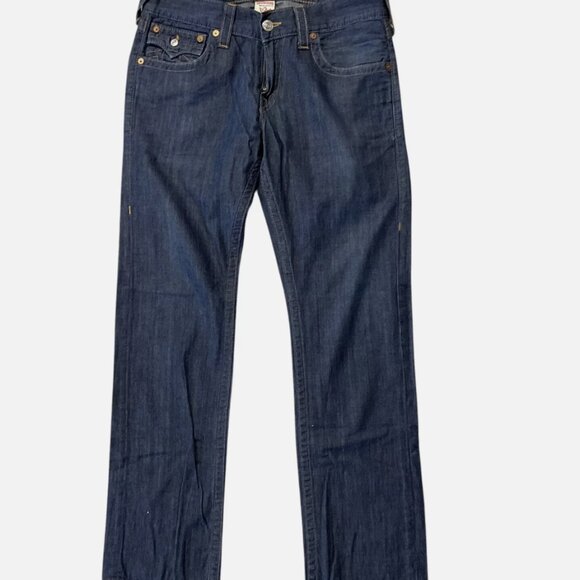 Size 32 Dark WashTrue Religion Women Jeans Ricky - Picture 2 of 6